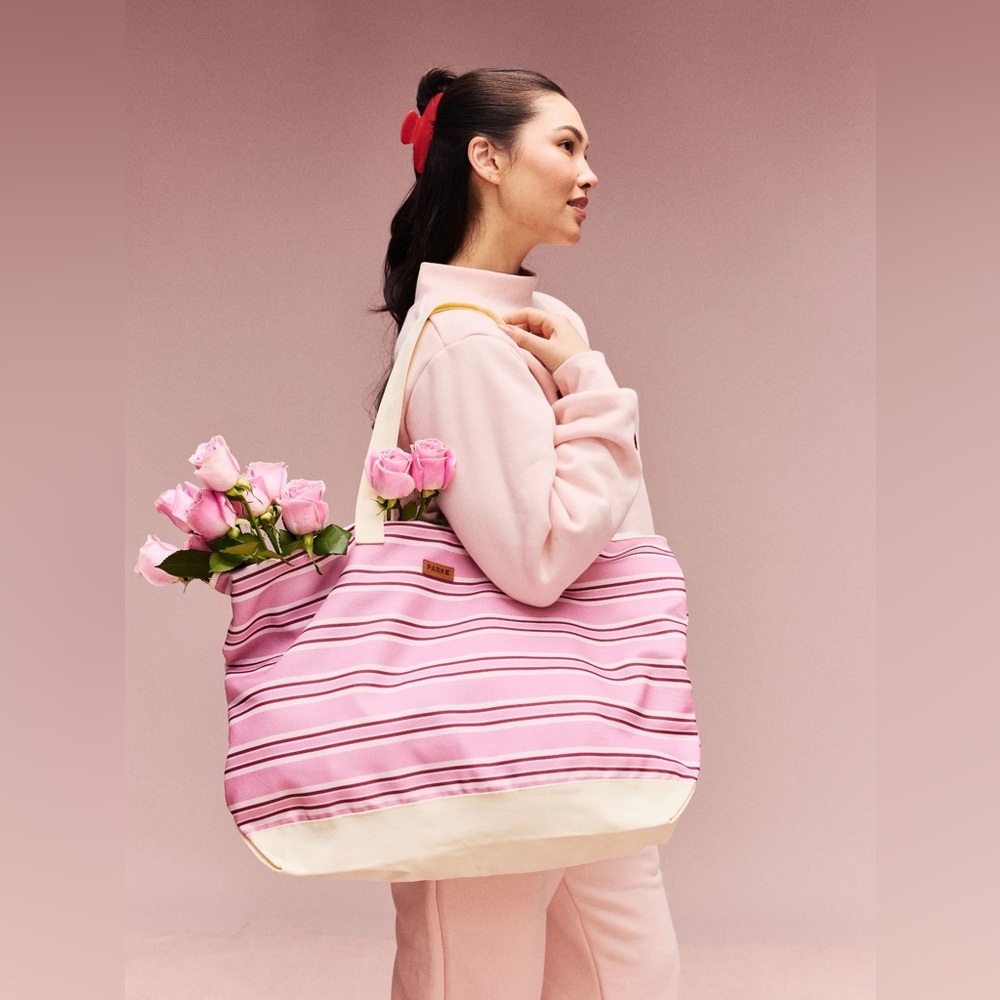 NWT - PARKE VALENTINES - Limited Edition Valentine’s Striped Oversized Tote